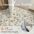 thumbnail image 3 of BERTHMEER 2'x6' Runner Rugs for Hallway Bathroom Bedroom Entryway Kitchen Non Slip Washable Beige Floral Vintage Oriental Traditional Flower Runner Rugs, Multicolor, 3 of 7
