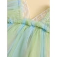 thumbnail image 5 of Bagilaanoe Newborn Baby Girl Rompers Dress Fly Sleeve Bodysuits 3M 6M 12M 18M 24M Infant Mesh Patchwork A-line Tulle Skirt Summer Clothes, 5 of 9