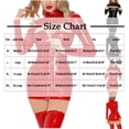 thumbnail image 2 of Women's Shiny Patent Leather Dress Sexy Tight Bodycon Lingerie Wet Look Hollow Out Party Club Bodysuit Dresses, 2 of 4