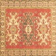thumbnail image 1 of Ahgly Company Indoor Square Geometric Brown Traditional Area Rugs, 3' Square, 1 of 4