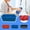 Blue, variant on Silicone Grill Grease Tray Liner Heat-Resistant BBQ Drip Pan Insert for Outdoor Griddle Non-Stick Barbecue Grease Cup Liner Reusable Stainless Steel Grill Accessories for Easy Cleaning Grill Tools