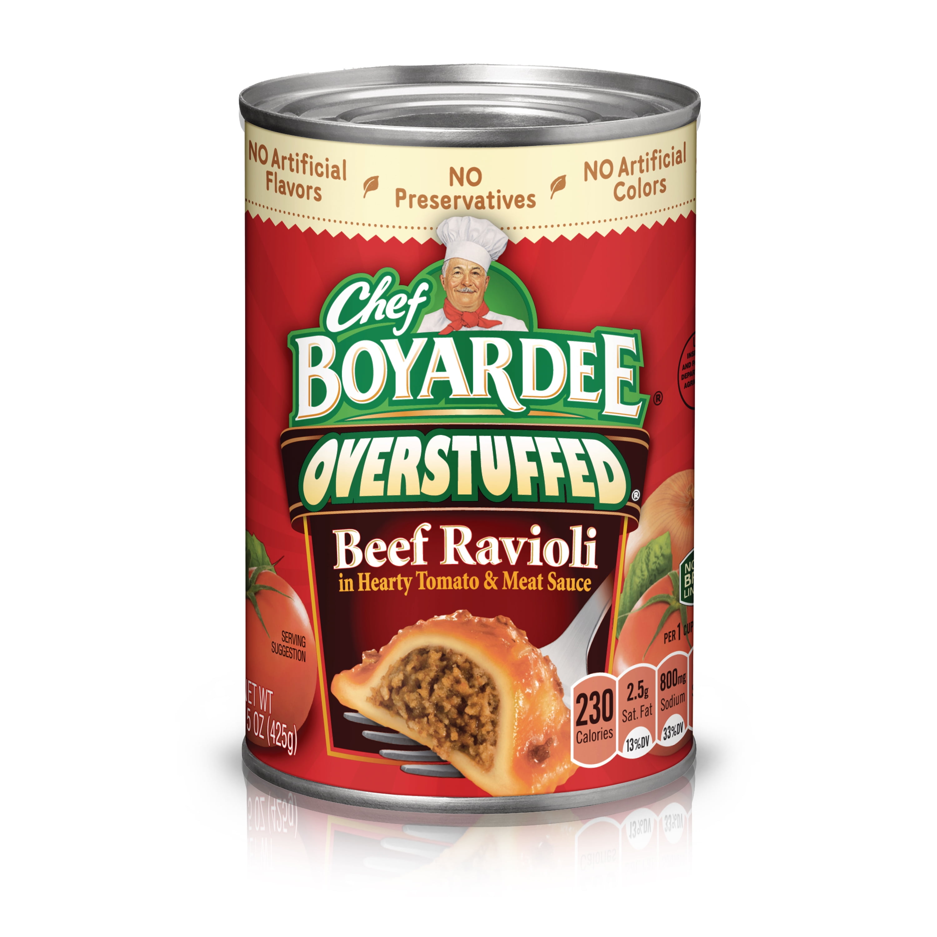Chef Boyardee Overstuffed Beef Ravioli, 15 oz