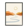 thumbnail image 2 of Stupell Industries River Path Leading Terracotta Mountains Modern Desert Illustration,16 x 20, Design by Victoria Barnes, 2 of 5