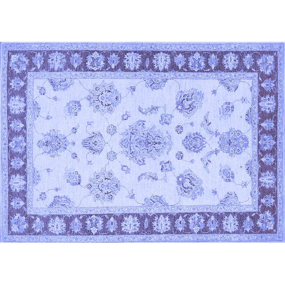 Ahgly Company Indoor Rectangle Oriental Blue Traditional Area Rugs, 3' x 5'