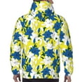 thumbnail image 5 of Hoodies for Men - White Blue Lilies Flowers Long Sleeve Comfrt Men'S Fashion Hoodies & Sweatshirts, Sweatshirts for Men Hoodies Pullover Clothing Clothes with Pouch, 5 of 7
