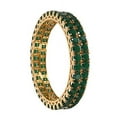 thumbnail image 6 of Ratnavali Jewels CZ Zirconia Gold Tone Green Diamond Elegant Bollywood Indian Bangles Jewelry Women, 6 of 6