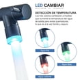 thumbnail image 2 of LED Negro grifo de cocina Boquilla doble grifo de fregadero Grifo monomando extraíble 360º grifo giratorio Se pueden utilizar dos boquillas simultáneamente Con tuberías de agua caliente y fría, 2 of 8