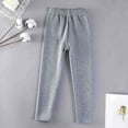 thumbnail image 6 of QUOTAY Winter Girls Lined Leggings Thickened Thermal Tights Soft Stretch Base Layer Girls Pants for Toddler to Big Kids 0-17 Years 01_Grey,11-12 Years, 6 of 6