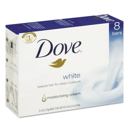 Dove White Beauty Bar, 4 oz, 8 Bar