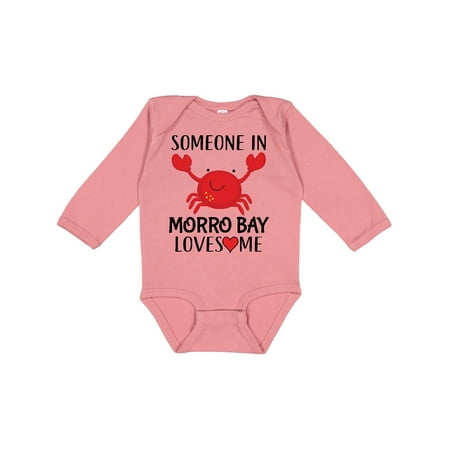 

Inktastic Someone in Morro Bay Loves Me Gift Baby Boy or Baby Girl Long Sleeve Bodysuit