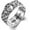 B-Celtic, variant on Claddagh Ring 925 Sterling Silver Irish Rings Celtic Knot Jewelry Claddagh Band Gift for Men Women - Size 11