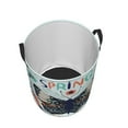 thumbnail image 3 of XMXT Collapsible Laundry Basket, Spring Butterfly Prints Waterproof Laundry Hampers Storage Baskets Dirty Clothes Hamper, 62L, 3 of 8