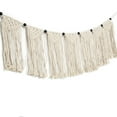 thumbnail image 2 of 42.5"x 9" Macrame Wall Hanging Curtain Fringe Garland Banner Bohemian Wall Decor Crafts-Home Decor Artisanal Woven Cotton Boho Decor Tapestry Cotton - Tapestry Wall Hanging, 2 of 7