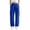 Blue, variant on Qingpeng Womens Casual Wide Leg Sweatpants Elastic Waist Cargo Workout Pants Trendy Loose Comfy Pants with Multi Pockets