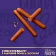 thumbnail image 2 of CADBURY FINGERS DOUBLE CHOCOLATEY, Chocolatey Cookie Biscuits, Sweet Treat, Decadent Snack, 2 of 7