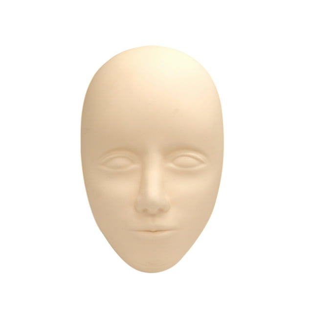5D Facial Tattoo Training Head Práctica de silicona Maquillaje permanente Labio ceja Tatua Eccomum Cabeza de práctica de tatuaje