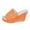 Red, variant on Rokment Linen Wedges Dress Slides Sandals for Women Beach Breathable Cotton Fabric Open Toe Platform Extra High Heels Fashion Casual Summer Espadrilles Heeled Slip on AG Size 6