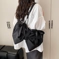thumbnail image 4 of Super Cool Bow Crossbody Bag Nylon Solid Shoulder Bag Personality Crossbody Bag Fashion Aesthetic Handbags for Women, 4 of 7
