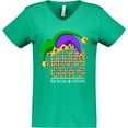 thumbnail image 3 of Inktastic Mardi Gras New Orleans Louisiana Jester Hat Women's V-Neck T-Shirt, 3 of 5