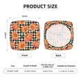 thumbnail image 6 of Lsque Autumn Pumpkins Gingham Printed Square Couch Cushion Covers, Floral Sofa Cushion Covers Replacement, Stretch Couch Covers for Couch-16.9in, 6 of 9