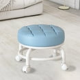 thumbnail image 5 of Low Height Rolling Stool with Wheels Heavy Duty Rolling Stools 360 Degree Rotating for Home Cleaning Garage Fix Stool Outdoor Office Working Flooring Cleaning (Blue), 5 of 8