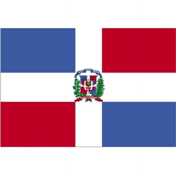 Annin Flagmakers  5 ft. X 8 ft. Nyl-Glo Dominic Republic Government Flag