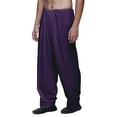 thumbnail image 2 of Atasi Men Solid Rayon Ready made Pajama Ethnic Wear Adjustable Drawstring Pant, 2 of 6