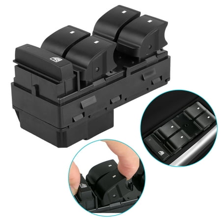 Buick Century Window Switch Left Driver Side Power Window Master Control Switch for Chevy Silverado GMC Sierra Traverse HHR Yukon Buick 25789692 20945129 ()