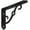 Black, variant on National N229-401 5 x 3.5 in. Ornamental Shelf Bracket, Antique Bronze
