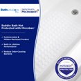 thumbnail image 6 of Kenney Microban Protected Bubble Bath Mat, 26.75" L x 14.5" W, White, 6 of 7