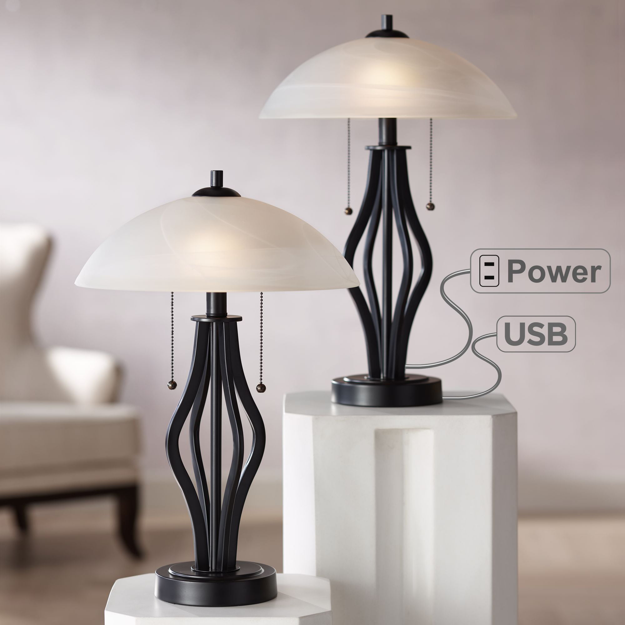 bedside lamps with outlets