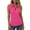 Hot Pink, variant on ZUKMRJPC Womens Golf Shirts Sleeveless Quarter Zip Collared Summer Athletic Shirt Casual Lightweight Workout Tank Tops Tennis