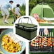 thumbnail image 5 of Bolsa de picnic para nevera plegable al aire libre | Bolso Tote Aislado de Tela Oxford Multifuncional | Portahielos portátil de gran capacidad | Mantenga las bebidas frías o calientes | Caqui Verde, 5 of 8