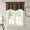Coffee, variant on Firefly Hope Light Pink Solid Blackout Scalloped Curtain Valance, 52"x18" Short Curtain Panels with Rod Pocket, Ideal for Kitchen Windows, Bedroom Windowsills & Breakfast Nooks