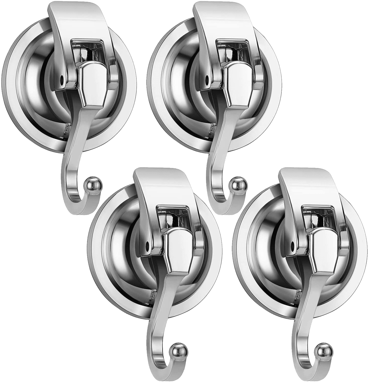 Yapicoco Shower hooks for inside shower loofah,4 Pack Bathroom Vacuum