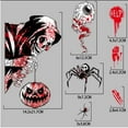 thumbnail image 7 of sruoe Halloween Wall Decals, Halloween Wall Sticker Set Window Decorations, Horror Decoration Border Wall Decal for Living Room, Bedroom, Party Decor, Scene Layout Electrostatic Stickers, 7 of 7