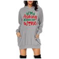 thumbnail image 2 of WEAIXIMIUNG Sweat-Shirt Maman Grande Taille Femme Décontracté Col Rond Imprimé Arbre de Noël, 2 of 3