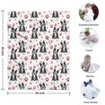 thumbnail image 4 of Boston Terrier Puppy Dog Blanket,Comfortable Soft Lamb Wool Throw Blanket,All Season,Warm Lightweight Blankets for Sofa Bed Couch Living Room Chair,30"x40", 4 of 4