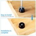 thumbnail image 3 of Pies de goma para tabla de cortar con tornillos de acero inoxidable No Slip de goma Pies para otros muebles, 3 of 5