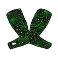 thumbnail image 2 of Fotbe Green Bright Web with Spiders UV Sun Protection Arm Sleeves - Tattoo Cover Up - Basketball Arm Sleeve UPF 50 Cooling for Men Women, 2 of 8