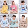 thumbnail image 3 of Pijamas de Navidad para niños y niñas de 1 a 10 años, ropa de dormir de manga larga con dibujos de dinosaurios, ropa de dormir para niños, pijamas de algodón para Otoño e Invierno, 3 of 4