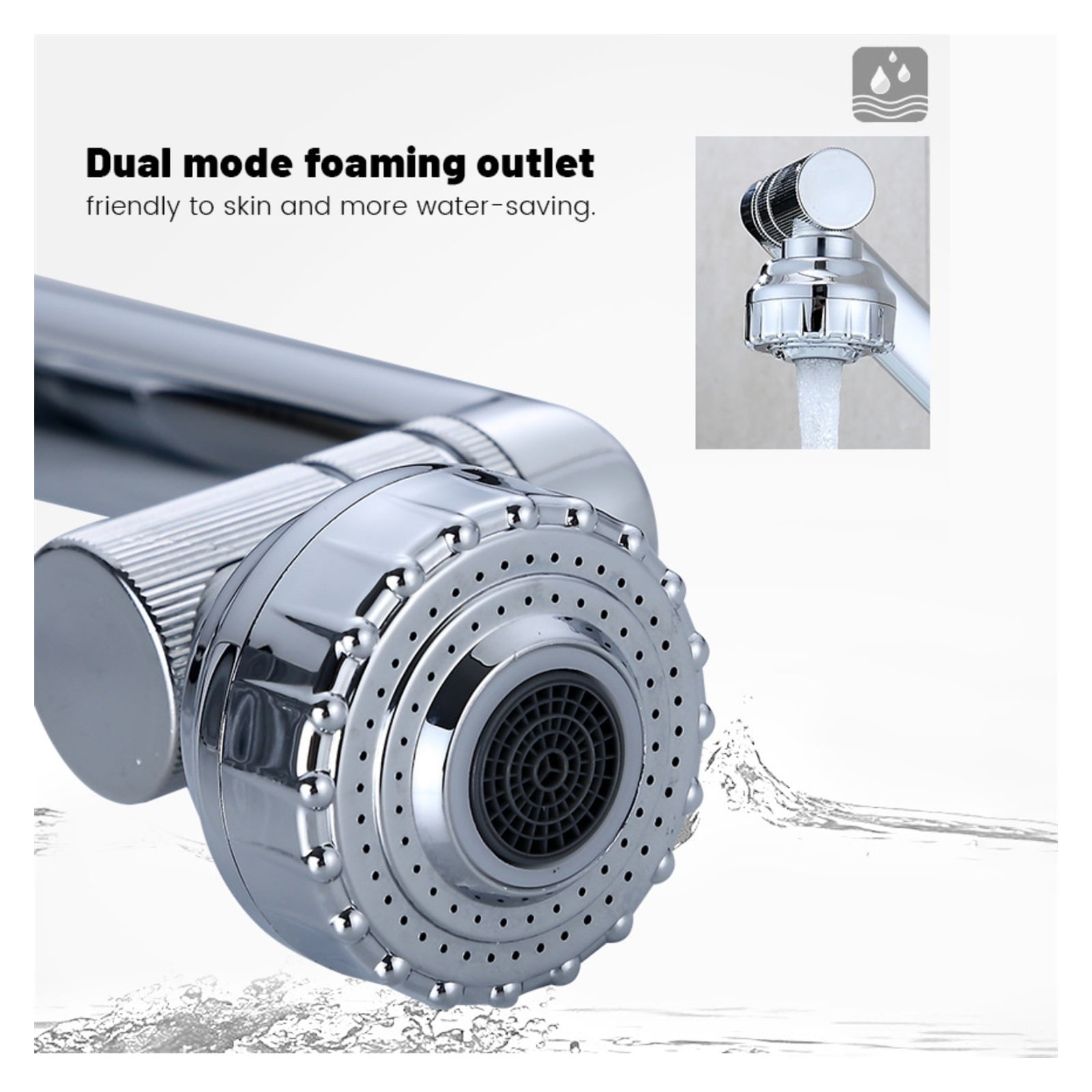 1080 Degree Basin Faucet Kitchen Sink Faucet Bathroom Faucet Mixer Aerator 2 In 1 Black Tap Heated Faucet Mixer Tapware Used In Kitchen Sink Faucets ,Water Saving