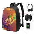 thumbnail image 2 of Phineas And Ferb Laptop Backpack With Usb Charging Port 17 Inch Daypack Travel College School Computer Bag Bookbag, 2 of 9