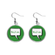 thumbnail image 1 of Daily Language chat determinación del reconocimiento Pendientes pendientes de plata colgantes joyas señora Unbranded M, 1 of 3