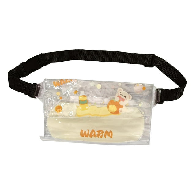 Riñonera impermeable con correa ajustable para el agua, funda para teléfono, funda impermeable Amarillo