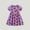 Purple, variant on WOYY Girl's Strawberry Print Short Sleeve Play Dress Summer Casual Cute Dress, Sizes 1-7