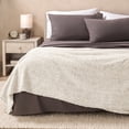 thumbnail image 3 of Bare Home Faux Shearling Blanket - Fluffy & Soft - Lightweight - Throw/Travel, Oyster - Tipped, 3 of 4