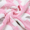 thumbnail image 3 of 1 Pack 3 Blankets Super Soft Fluffy Premium Cute Elephant Pattern Pet Blanket Flannel Throw for Dog Puppy Cat Pink Medium(30x20 inch), 3 of 6