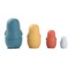 thumbnail image 3 of Muñeca Matryoshka de silicona, muñecas anidadas, juguete para niños, juguete coleccionable para niños, decoración, regalo de cumpleaños azul, 3 of 9