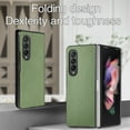 thumbnail image 3 of Compatible with Samsung Galaxy Z Fold 4 Case,Cute Woven Pattern Case for Women Men,Bumper,Soft Shockproof Camera Protection Phone Case TPU Anti-Bump Silicone Wireless Charging Case,Green, 3 of 8